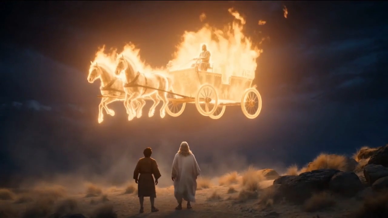 Elijah ascending to heaven
